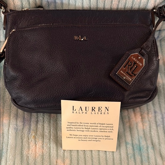 Lauren Ralph Lauren(navy) Leather Bag - Picture 3 of 7